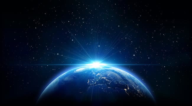 Earth Horizon Background
