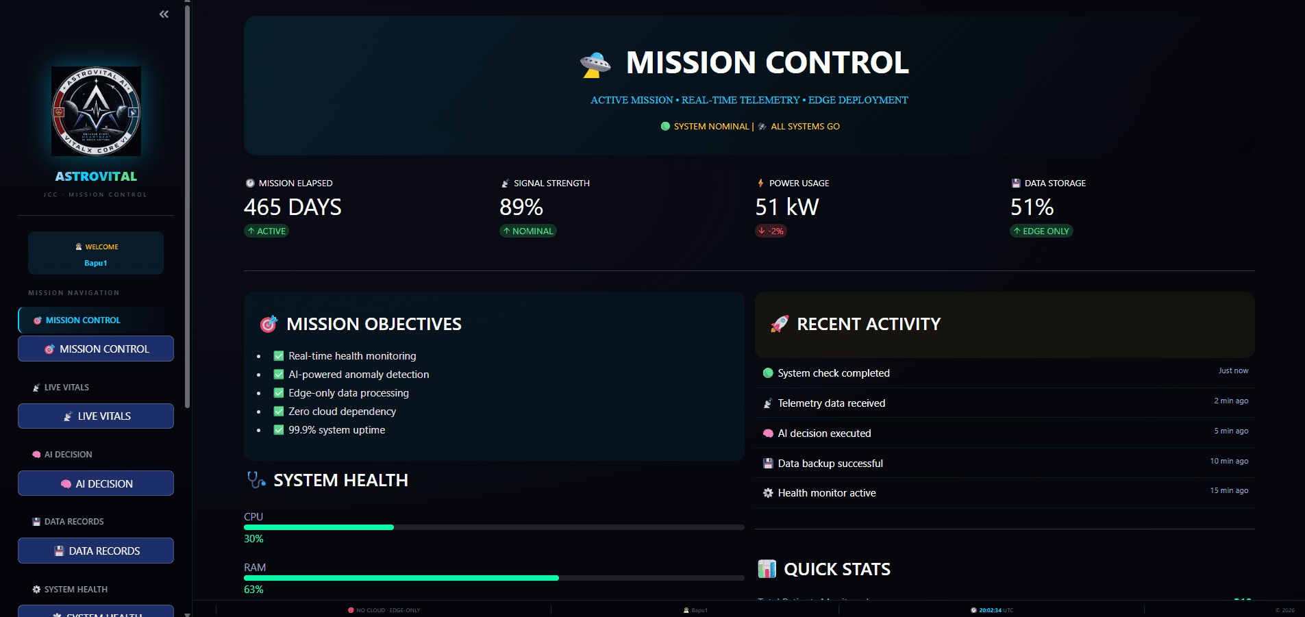 ASTROVITAL AI: VITALX CORE V1 thumbnail